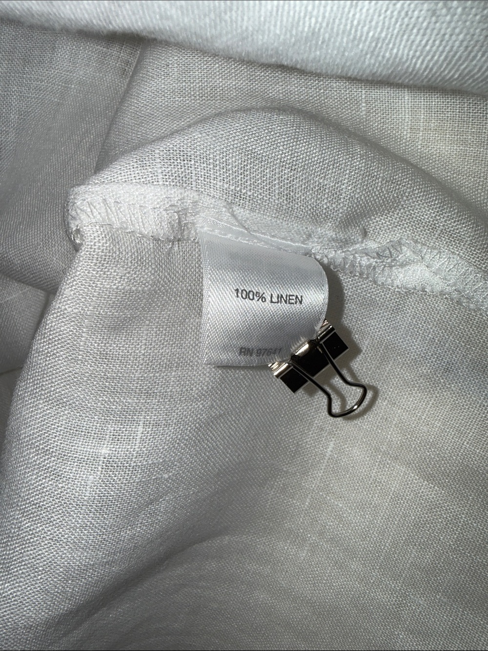J. Jill White Linen Button-Front Top - Picture 7 of 8